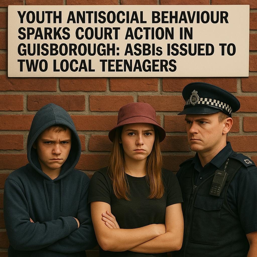 Youth Antisocial Behaviour Sparks Court Action in Guisborough: ASBIs Issued to Two Local Teenagers